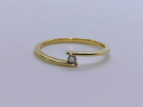 Anello impilabile solitario - , in