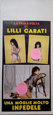 RARA LOCANDINA DEL FILM "LA PRIMA VOLTA" CON LILLI CARATI ANNI '80-F