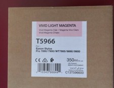 11-2021 inchiostro magenta chiaro vivido originale EPSON T5966 350 ml 7890/7900/9890/9900