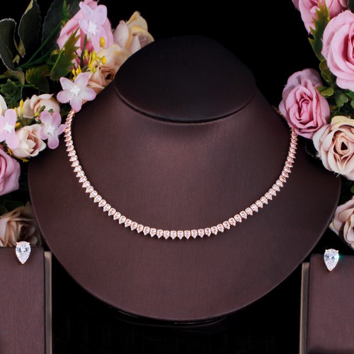 Collana orecchini tennis - collana,