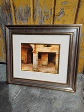 Pregievole dipinto a olio su tela , interno Vecchia città di Bologna 