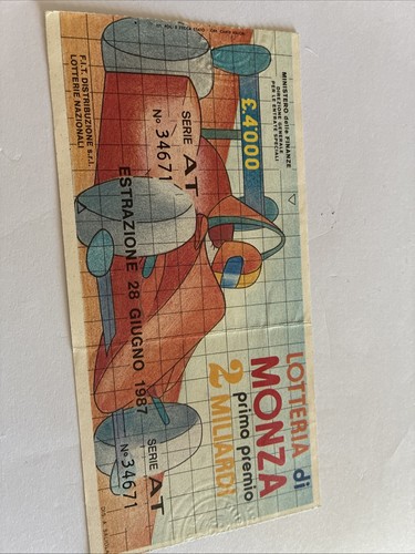 Biglietto lotteria nazionale - biglietto,