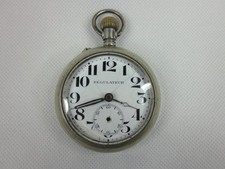 OROLOGIO DA TASCA REGULATEUR CASSA VITE CIPOLLA PER TASCHINO FUNZIONANTE ANTICO