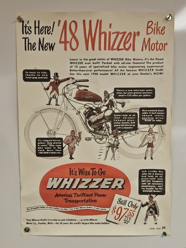Poster motore moto whizzer - poster,