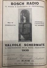 Pubblicità d'epoca 1930