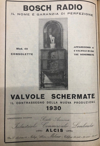 Pubblicità epoca 1930 - pubblicità,