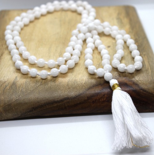 Collana mala quarzo bianco - collana, in