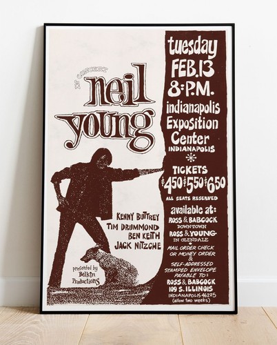 Poster neil young - neil, 1973