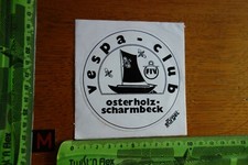 Vecchio adesivo moto VESPA CLUB Osterholz-Scharmbeck