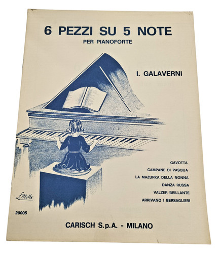 Spartiti pianoforte pezzi su - pianoforte, 6
