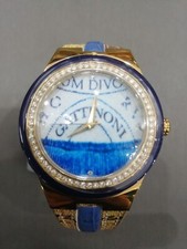 Orologio Gattinoni Donna Cassa  In Acciaio Dorato e Strass Fashion 