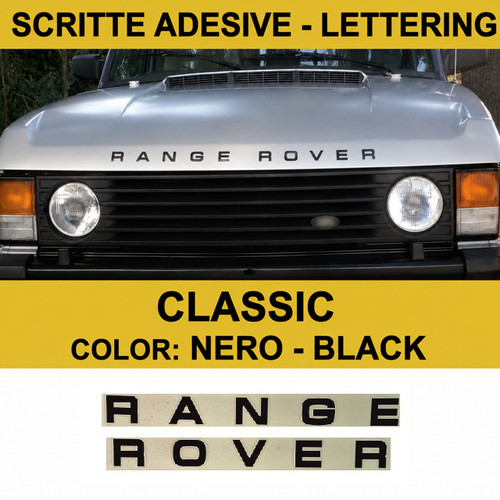 Scritta adesiva range rover - range,