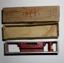 LIVELLA IDEAL VITE DI RETTIFICA ALLUMINIO 2 AMPOLLE SCATOLA ORIGINALE CM 15,0