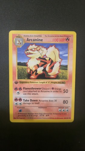 Arcanine 102 set base non - arcanine,