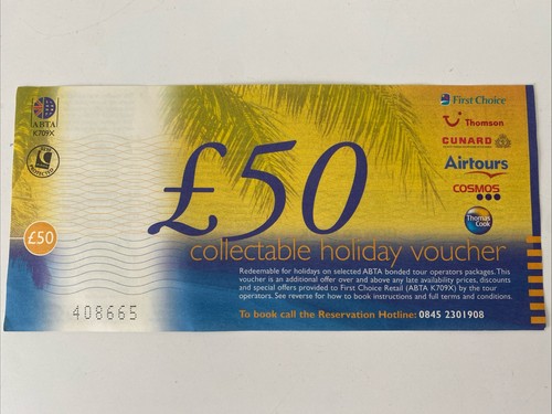 Vintage holiday voucher 50 - vintage,