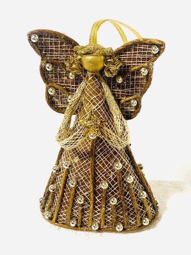 Angelo oro perle tessuto - angelo,