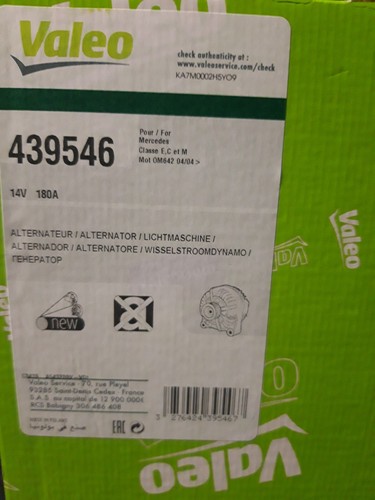 Alternatore valeo 439546 - alternatore,
