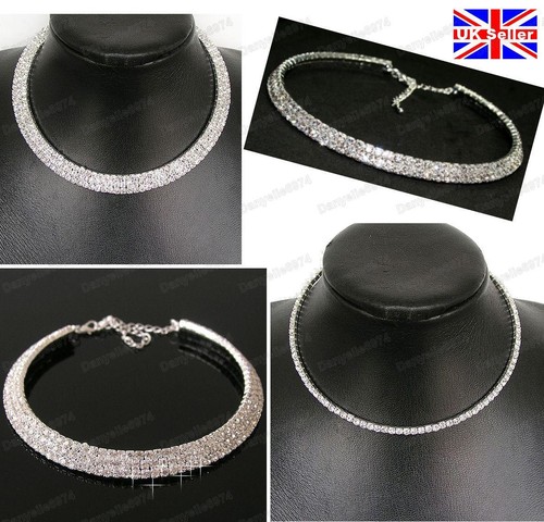 Collana girocollo strass - collana,