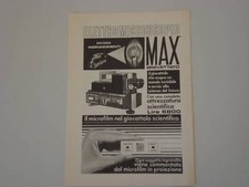 advertising Pubblicità 1973 ELETTROMICROSCOPIO MAX