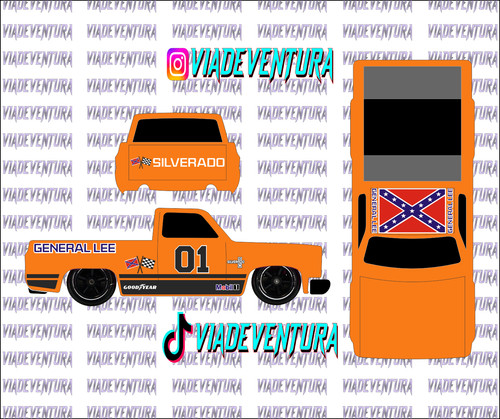 General lee 83 silverado - general, 1/64