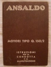 ANSALDO - MOTORI TIPO Q 150/2 - ANNI '50