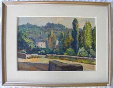 Dyalma STULTUS (Trieste 1901–Darfo Boario 1977) Campagne Marino Roma OLIO 38x55