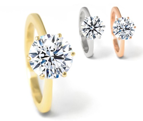 Anello con diamante 3ct