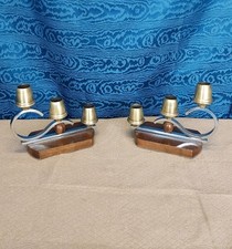 Coppia Di Candelabri Art Decó