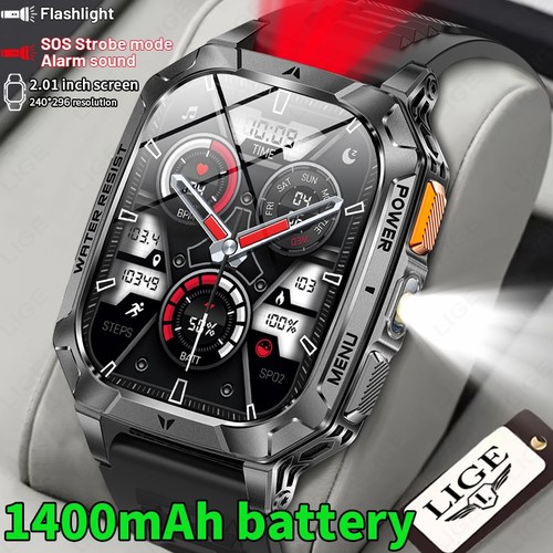 Smartwatch uomo militare con - uomo,