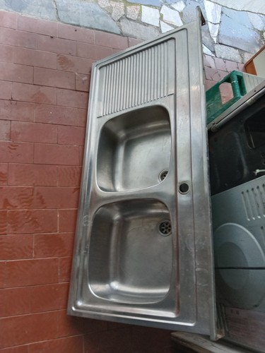 Lavabo cucina acciaio con - lavabo,