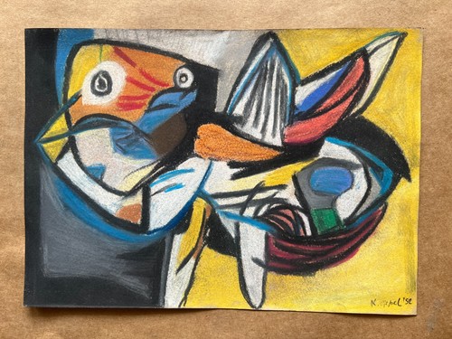 Disegno karel appel - appel, su