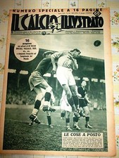 CALCIO ILLUSTRATO 15/6/1938