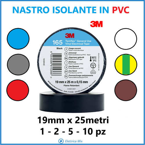 Nastro isolante nero bianco - nero,