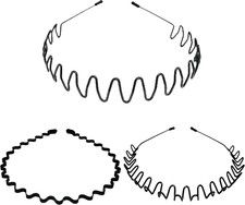 3 Pezzi Cerchietto Capelli Uomo E Donna,Metallo Cerchietto Capelli Donna,Cerchie