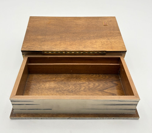 Scatola libro legno con - legno,