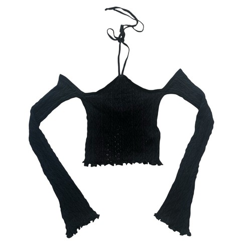 Crop top stradivarius - top, nero