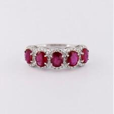 Anello Veretta Donna Rubini