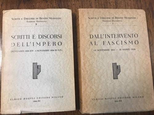 Scritti discorsi benito - scritti,