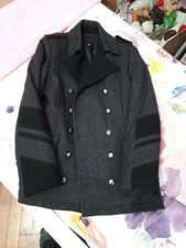 Cappottino doppiopetto IMPERIAL lana vergine (taglia L) made in italy grigio