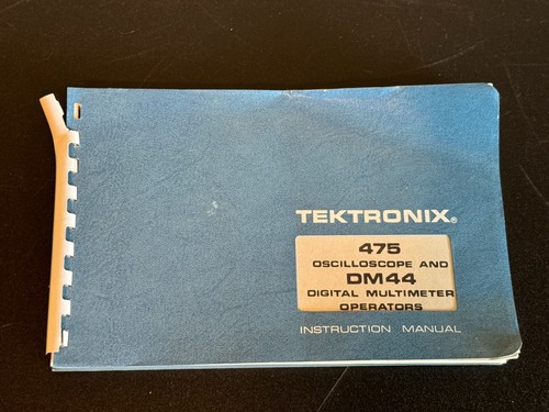 Tektronix 475 manuale per - manuale,