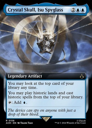 Mtg crystal skull - mtg, skull,