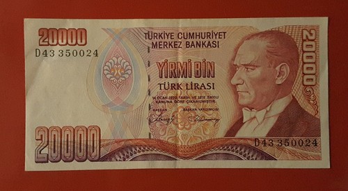 Banconota 20000 lire 1988 - lire,