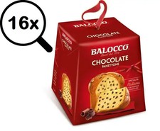 16x Mini Panettone Balocco con Gocce di Cioccolato Panettoncino Natale 16x100gr
