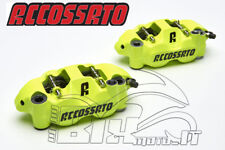 Coppia di pinze radiali Accossato Interasse 108mm Pistoni Alluminio DX SX GIALLO