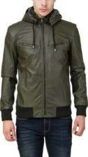 Giacca da uomo in pelle di