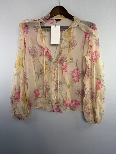 Blusa zara donna trasparente - m,