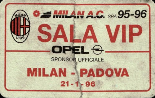 Biglietto stadio milan c - milan, a.c