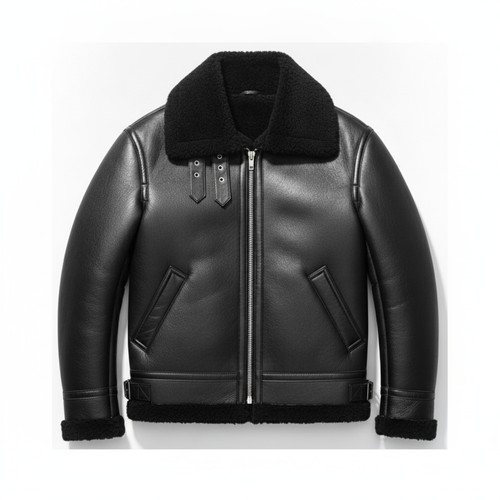 Giacca uomo pelle nera - , b3