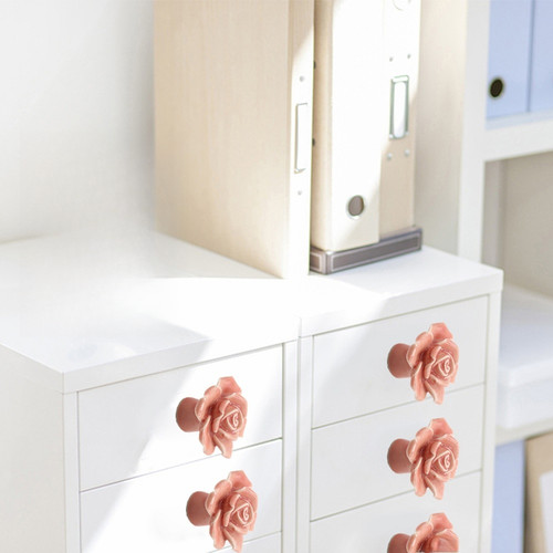 Cassettiera rosa ceramica