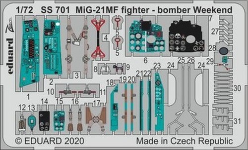 Eduard ss701 mig 21mf - eduard,